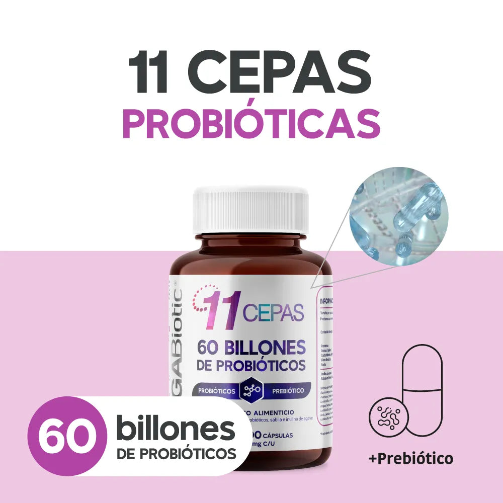11 cepas | 60 Billones de probióticos