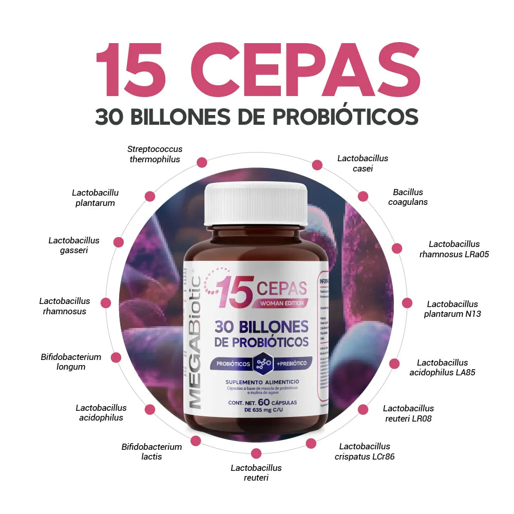Woman Edition 15 cepas | 30 Billones de Probióticos