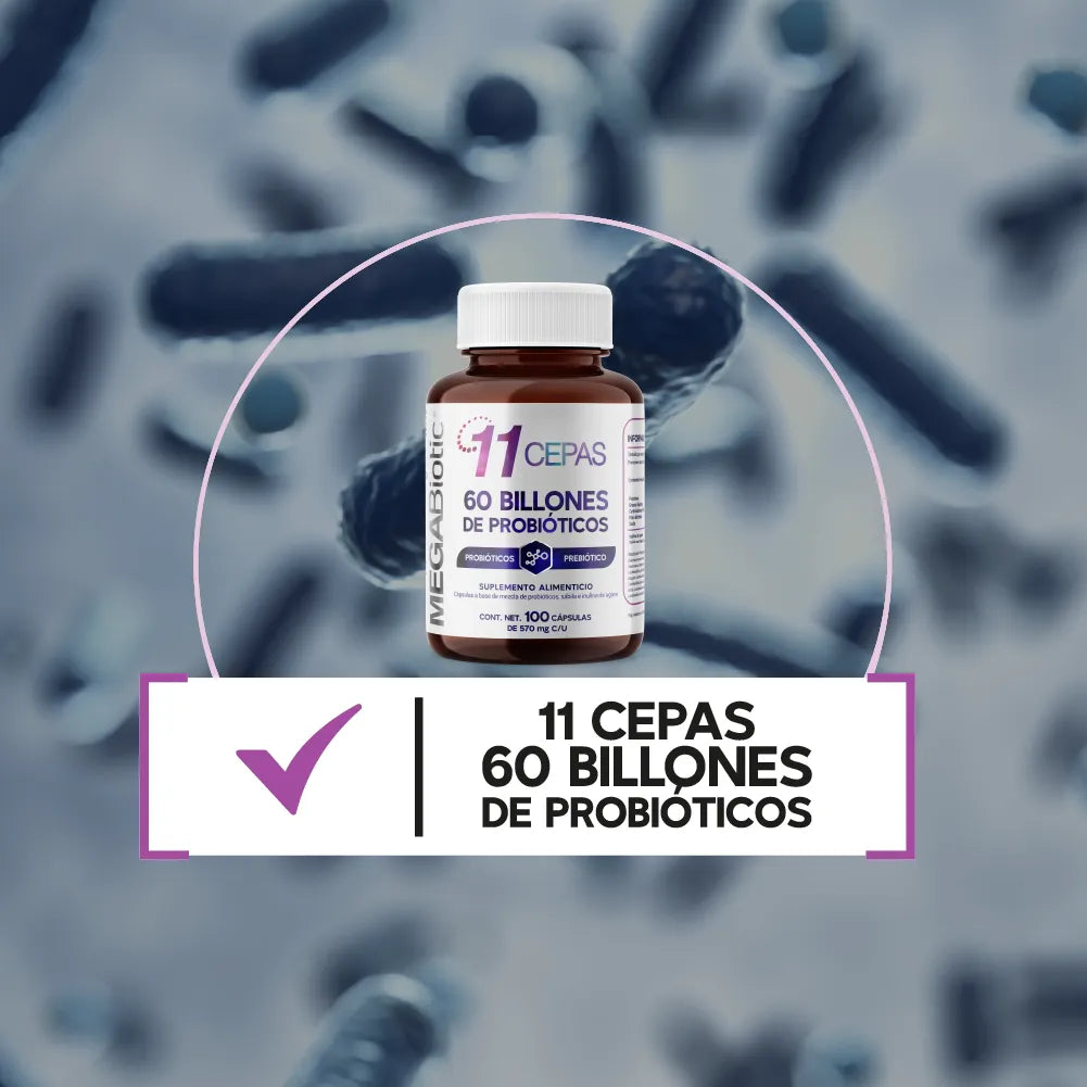 11 cepas | 60 Billones de probióticos