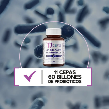 11 cepas | 60 Billones de probióticos