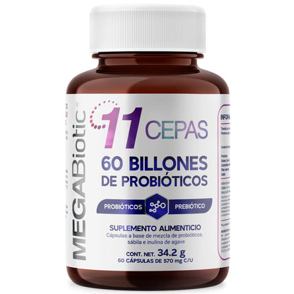 11 cepas | 60 Billones de probióticos