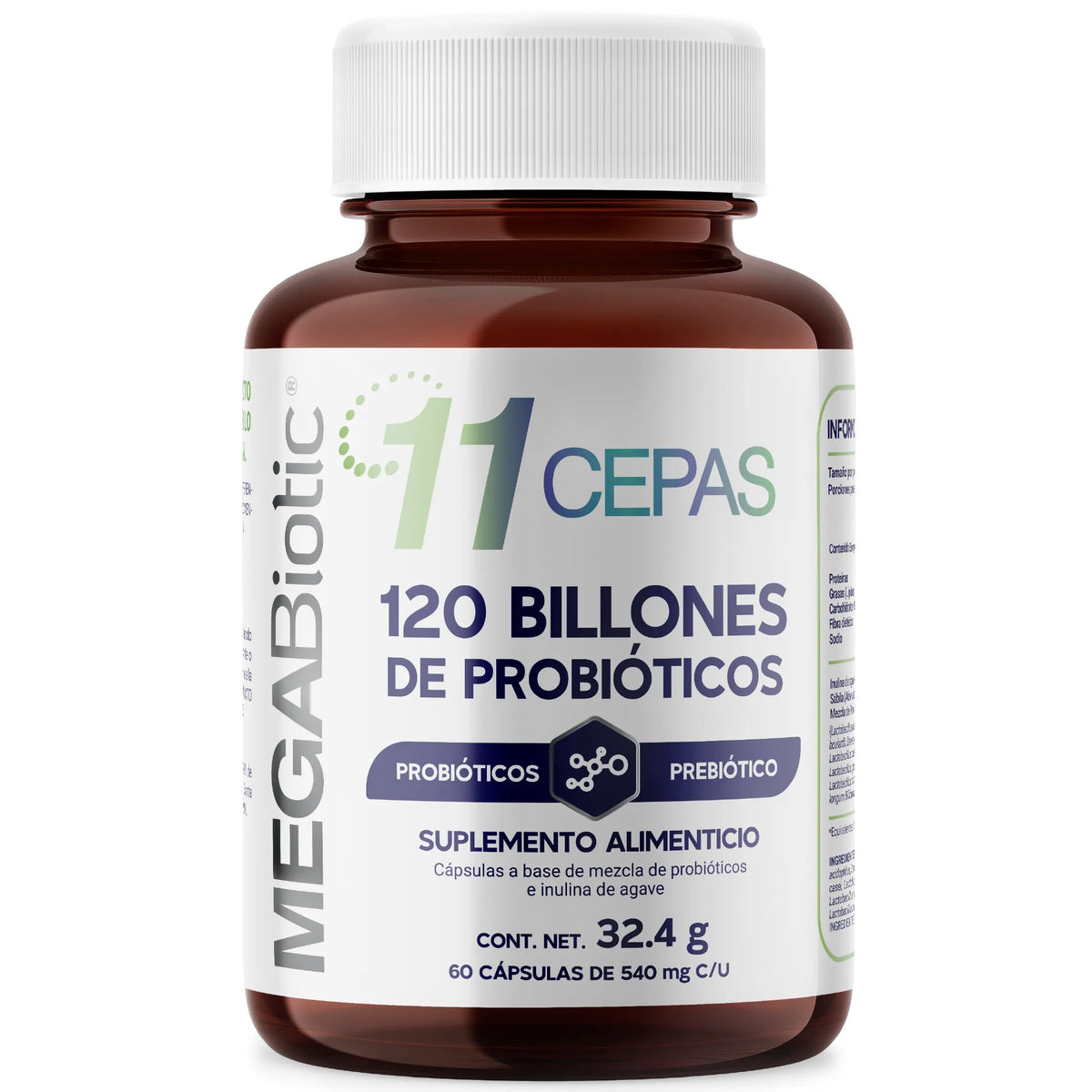 11 Cepas | 120 Billones de Probióticos