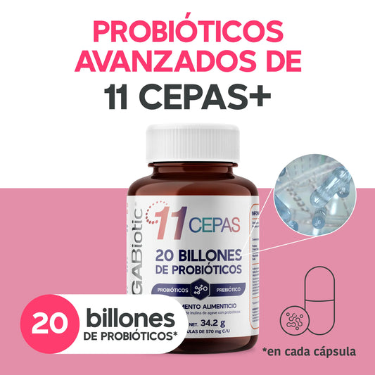 11 cepas | 20 Billones de Probióticos