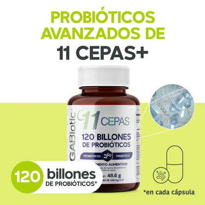 11 Cepas | 120 Billones de Probióticos