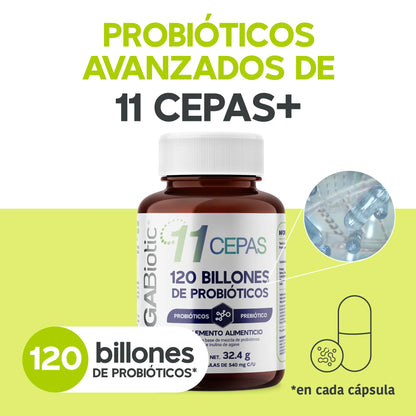 11 Cepas | 120 Billones de Probióticos