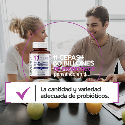 11 cepas | 60 Billones de probióticos