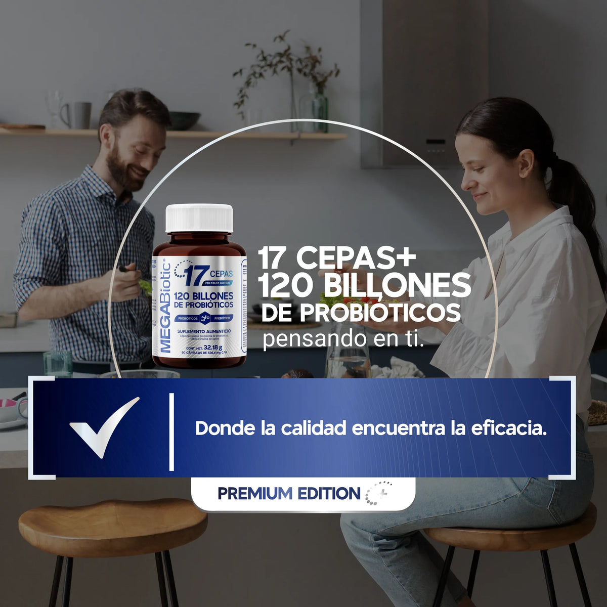 17 Cepas | 120 Billones de Probióticos
