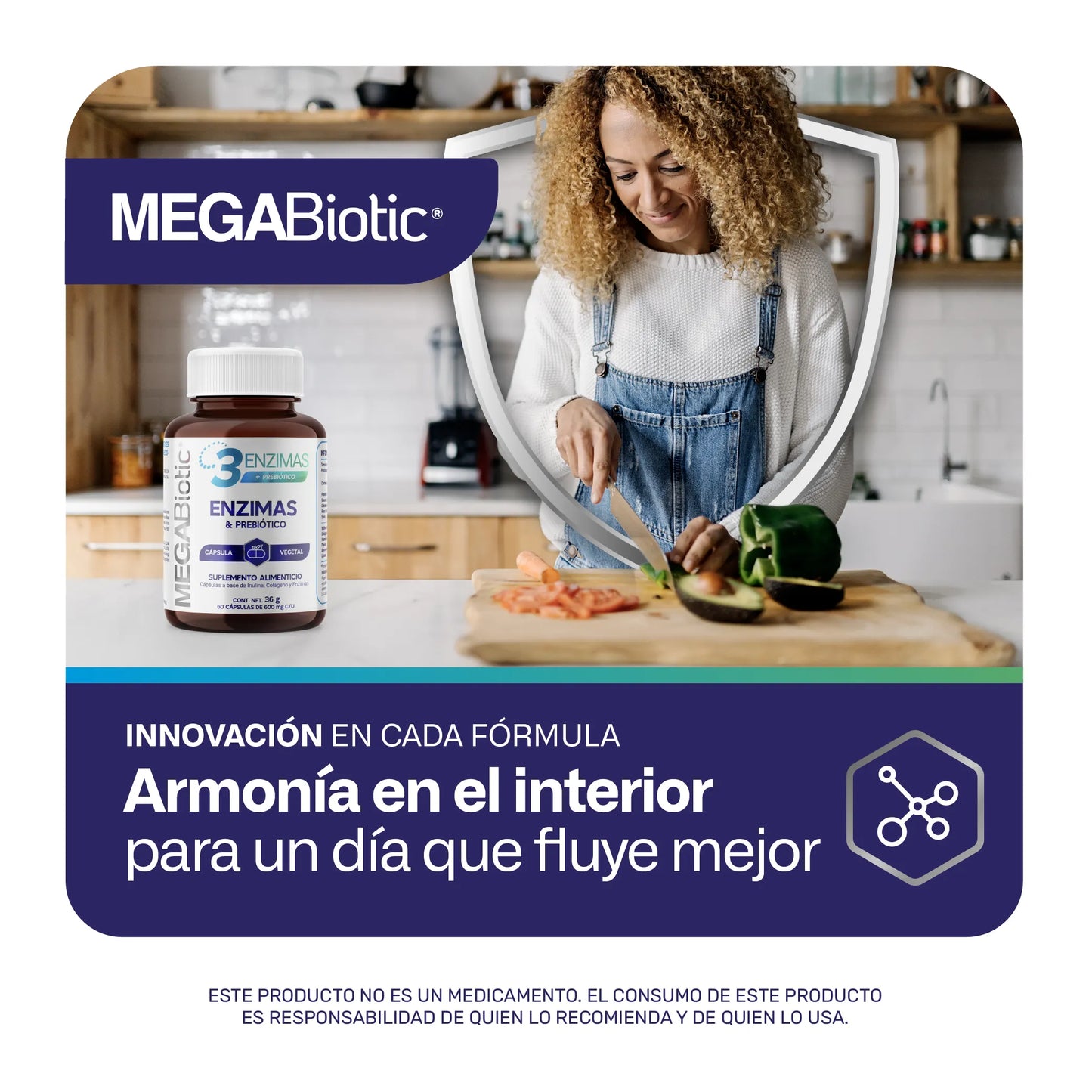3 Enzimas Digestivas + Prebiótico
