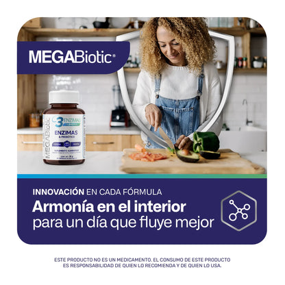 3 Enzimas Digestivas + Prebiótico